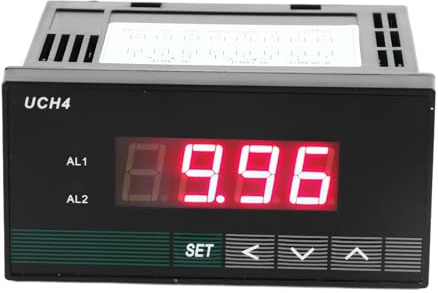 Tester Voltmetro Digitale con Uscita Relè a 2 Vie Misuratore di Tensione CA CC e Corrente, Impostazione Intelligente e Filtraggio, Mini Voltmetro