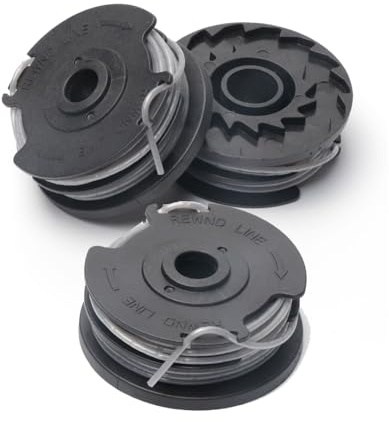 3 PCS Strimmer Spool Compatible with Bosch Art 24 27 30 30-36 LI Grass Trimmer F016800351, String Trimmer Replacement Spool Line, Double Autofeed Nylon Spool