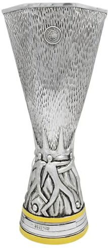 YYDSTES Kunstharz Trophäe des europäischen Fußballliga Pokals Nachbildung des Fußballclubs Champions Cup Trophäen Fans Büro Heimdekoration Ausstellung Ornamente Erinnerungsstücke,32cm