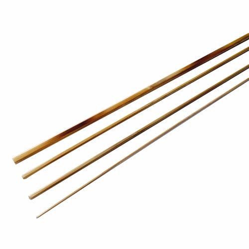 ZHUSROD 6 W | 2,7 m | 3 Stück | Bambus-Fliegenrute blank | F.E. Thomas Dirigo Taper (unferruled, mit extra Spitze)