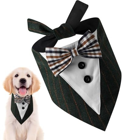 XIAOXIAOYU Bandanas för hundar, hundhalsdukar för, fashionabel hundhalsduk trekantig hundhalsduk | Hundtillbehör andas, hundnäsdukar för små, medelstora och hundar