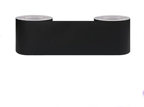 RexXuviant Bordi per carta da parati autoadesivi Nero opaco da parati decorativo per Utilizzato per camere da letto,soggiorni,servizi igienici, bagni,Bordo dello sfondo 5 cm X 500cm.