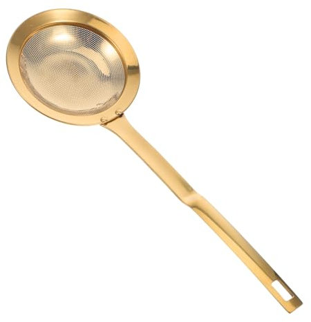OKUMEYR Colino a Maglia Fine in Acciaio Inossidabile Manico Antiscivolo, Cucchiaio Filtrante Per Olio e Grassi, Setaccio Separatore Di Grasso Per Cucina Domestica