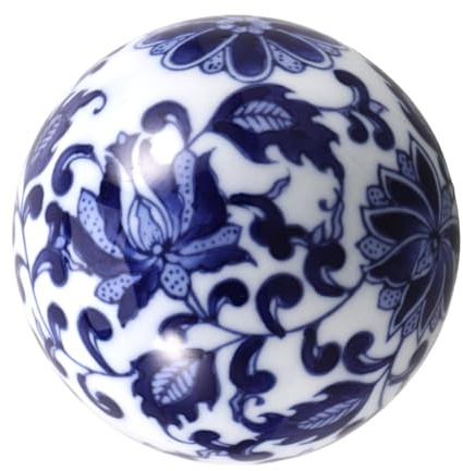 COOPHYA Boule de Décoration Flottante Céramique Accessoire Élégant pour Aquarium Jardin Sphere à Main Décor Unique pour Réservoir