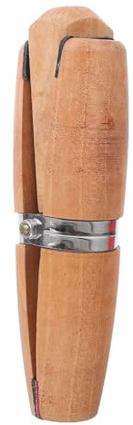 TOPBATHY Reusable Wooden Ring Fixing Clamp with Stainless Steel Vice and Wedge for Jewelry Polishing Repairing Setting Holder for Loose Rings and Jewellers Use