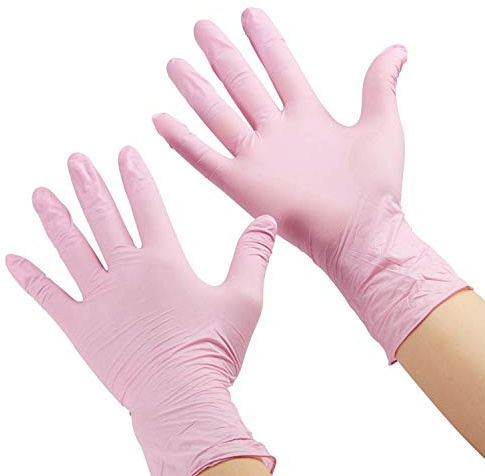 ZOMCHAIN Guantes desechables de nitrilo para niños, guantes de nitrilo para niños de 4 a 10 años, sin látex, sin polvo, para manualidades, jardinería, cocina, limpieza, 100 unidades