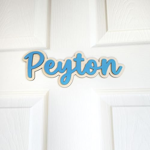 Personalisiertes Kinder-Tür-Namensschild – Personalisiertes Nursery & Bedroom Wall Namenschild, süßes Kinderzimmertürschild, personalisiertes Namensdekor für Jungen und Mädchen