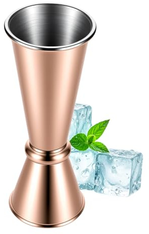 Spirit Measure Shot Measures for Spirits Cocktail Jigger Measuring Cup & Wine Jiggers 25ml 50ml Dual Cone Barware Accessories for Alcohol Drinks Bartenders Home Bar Use