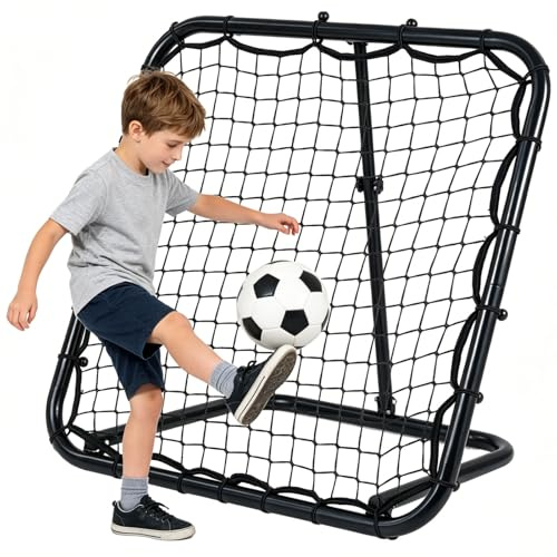 LIFEZEAL Filet de Rebond Football Pliable Réglable en 4 Angles