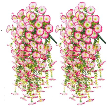 Artificiella petunia blommor för utomhusbruk 2 stycken konstgjorda blommor