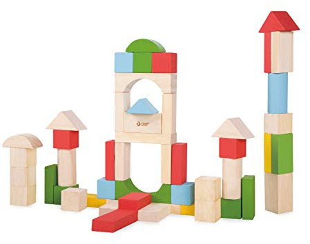 Classic World Houten Blokken Junior, 50dlg.