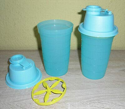 Tupperware® Shake It ! Lot de 2 verres doseurs avec disque mélangeur 250 ml