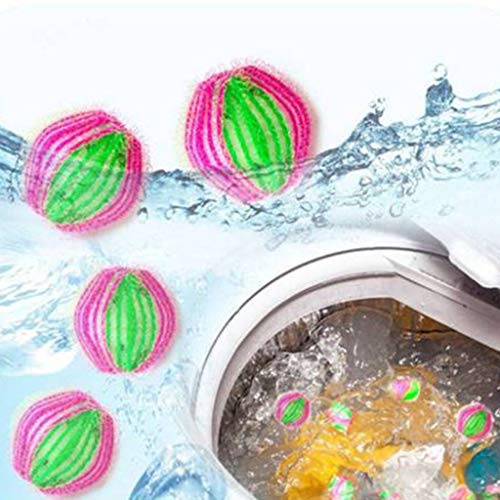 6PC Pet Hair Remover Ball for Laundry Washing Machine Lint Remover Filters Reusable Magic Hair Catcher - Pet Fur Laundry Catcher Sticky Hair Cleaning Ball Remover for Bedding Clothes (6pc, A)