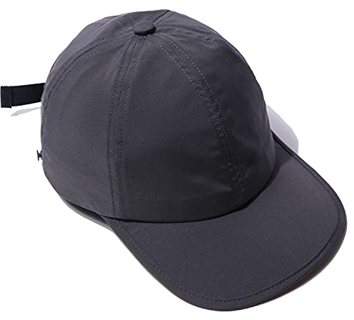 Clape Flat Brim vattentät keps män snabbtorkande basebollkeps utomhus löpning keps baseball keps med liten ficka snapback passform keps sport sköldpadda, GD49-grå,