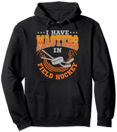 Field Hockey Player Masters Sweeper Goalkeeper Team Sport Pullover Hoodie