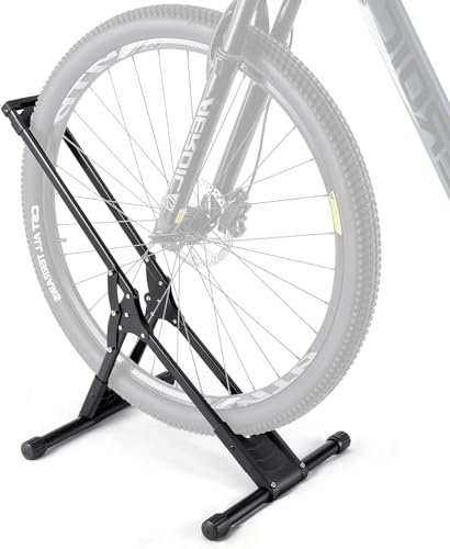 CXWXC Soporte de Bicicleta para Bicicletas de 20 a 29 Pulgadas y 730 C MTB, Bicicletas de Carretera, Plegable, Soporte para Suelo, Garaje, Almacenamiento al Aire Libre (T320-2)