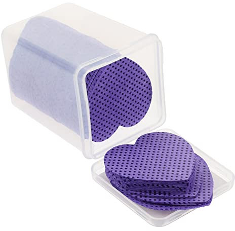 POPETPOP 200blätter Nagellackentferner Pads Herzförmig in Praktischer Dose Professionelle Saugfähige Nagelreinigungstücher Für Dip Powder Gel Acrylnägel Für Zuhause Und Reisen
