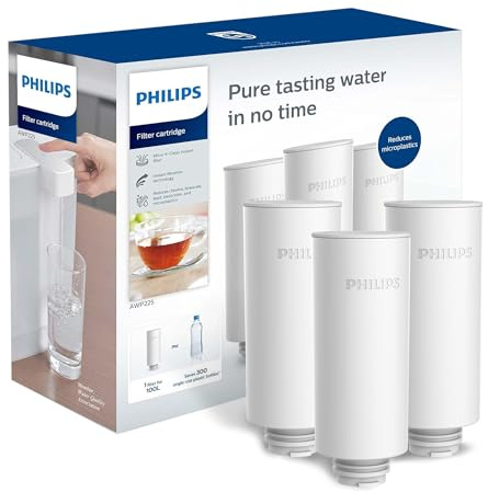 PHILIPS GoZero AWP231 Lot de 3 cartouches filtrantes de rechange pour carafe à eau instantanée PHILIPS AWP2980 avec technologie Mirco-X Clean