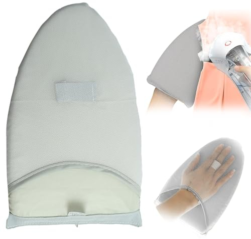 2 Pares de Guantes para Plancha de Vapor, Mini Almohadilla de Planchado Portátil, Guante Anti-Vapor con Anillo para el Dedo, Guantes de Esponja para Planchar a Vapor, Manopla Anti-Vapor.