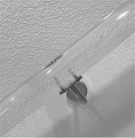 Custom Acrylic Handrail Kit Lucite Stair Rail, Clear Acrylic Handrail 50cm-700cm for Stairs, Non-Slip Railing Handle for Wall Mount with s