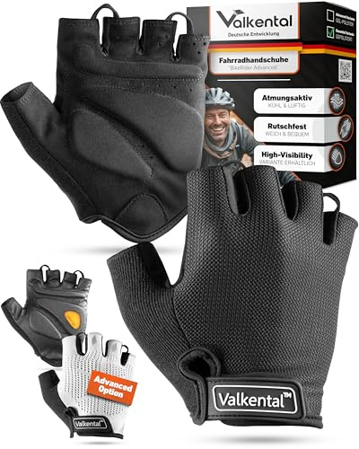 Valkental Fahrradhandschuhe Fingerlos, Herren & Damen