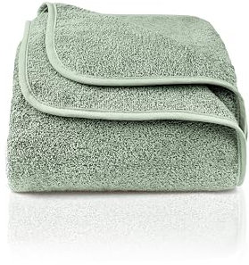 LAYNENBURG Premium Baumwoll-Frottierdecke 150x200 cm - dünne, leichte & kühlende Sommerdecke - als Sofadecke, Steppdecke & Frotteedecke (mint-grün)