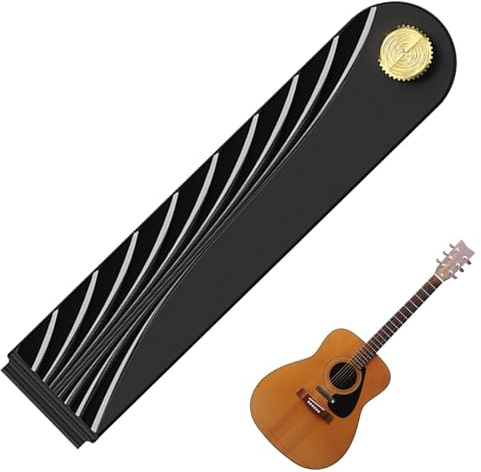 Buerfu Saitendämpfer, Gitarrenzubehör Dämpfer,Saitendämpfer-Zubehör - Einstellbares Gitarren-Dämpfer-Zubehör, Akustikgitarren-Dämpfer, für verschiedene Gitarrentypen