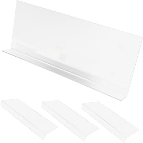 BRIGHTFUFU 4pcs Transparent Bathtub Splash Guard Easy Install Water Anti-splash Board for Sink and Tub Keeps Bathroom Dry and Tidy Corner Design for Maximum Coverage