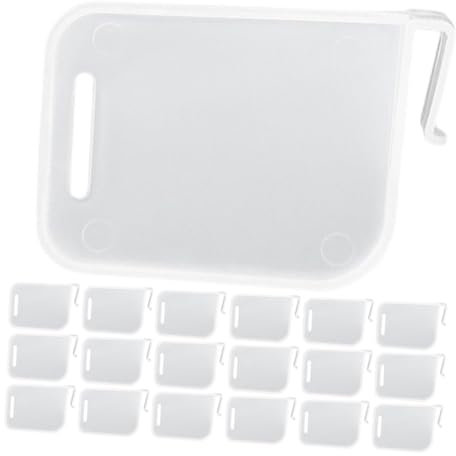 Ciieeo Refrigerator Side Door Clip Fridge Space Partition Adjustable Food Partition Board Plastic Shelf Divider for Kitchen Fridge Organization 100pcs Set