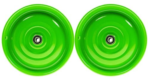 12 1/2 Zoll Scheibenrad Anhänger Handwagen Laufrad Rad Felge Klaufix DDR Grün | 2 Stück