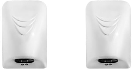 Lckiioy 2X 600W Secador de Manos AutomáTico Calentador EléCtrico Secador de Manos de Viento MáQuina Secador de Manos de BañO de Hotel Equipo DoméStico Enchufe de la UE