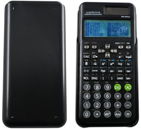 Wissenschaftlicher Taschenrechner, kompatibel mit FC-991ES Plus-2nd Edition, wissenschaftlicher Taschenrechner mit 417 Funktionen, für Schulbedarf, Studenten, Lehrer, Büro, Zuhause, Schwarz