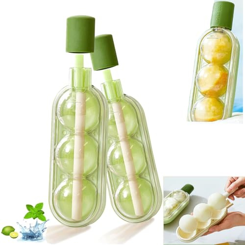 2 Stampi per Gelato Modello Tanghulu, Stampo per Gelato in Silicone, Riutilizzabile & Design con Paglietta Dritta, Stampo per Gelato Senza BPA, Per Yogurt, Caramelle, Crema Gelata