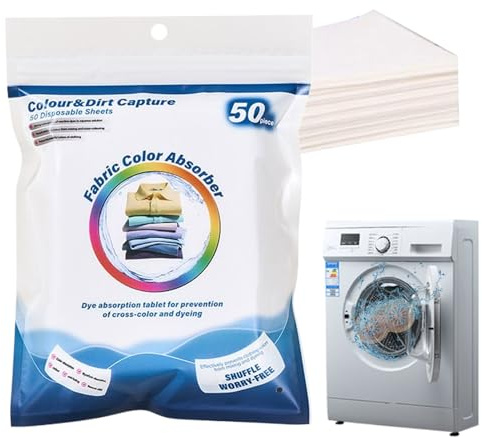 Feuilles Attrape-Couleurs Pour Lessive Attrape-Teinture, Protecteur | 50 Feuilles Anti-Décoloration Décoloration Vêtements, Literie, Couette,