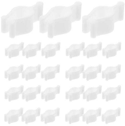 Beatifufu 30 Pezzi Clip per Pompa Bottiglia in PP Resistente Antiperdita per Dispenser Shampoo Lozione e Detergente Adatto Diverse Dimensioni