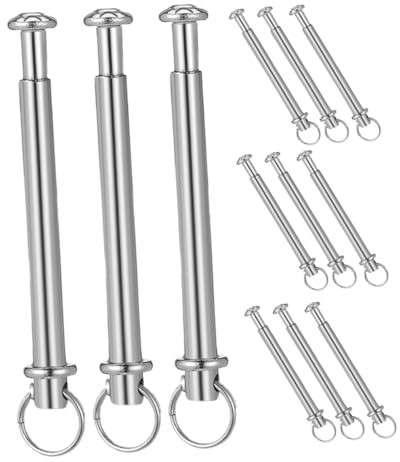 KONTONTY 12 ensembles Kit de Réparation pour Ventilateurs Pliants à Main avec Rivets à Anneau de Goupilles pour Accessoires Polyvalents pour Réparation et Personnalisation Éventails