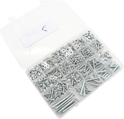 1/5 BOXES M3 M4 M5 Combination Set Half Round Head Cross Screw Nut Bolt Shim Assortment Kit(E SET)