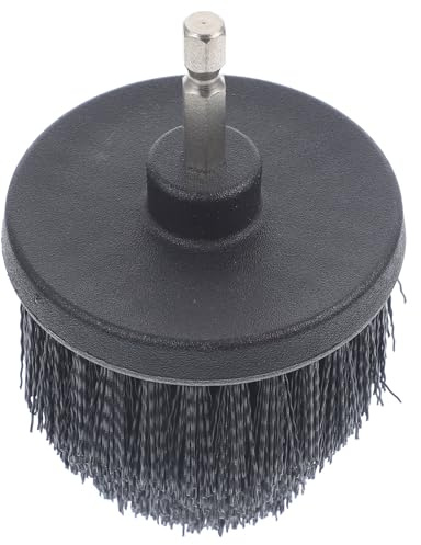 MAJORMENCH Electric Cleaning Brush 2.5 Inch Drill Scrub Brush Attachment with 1/4 Inch Handle for Surface Protection and Scrubbing, Suitable for Cleaning Drains and Toilet Bowls