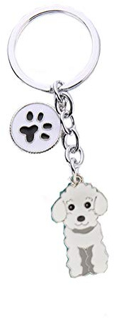 BT Bear Dog Key-ring Keychain,DO ID Tag Cute Metal Dog Keychain Keyring Keyfob Bag Charm