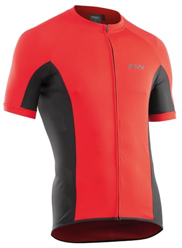 Northwave Cerniera Force Maglietta, Colore: Rosso, S Uomo