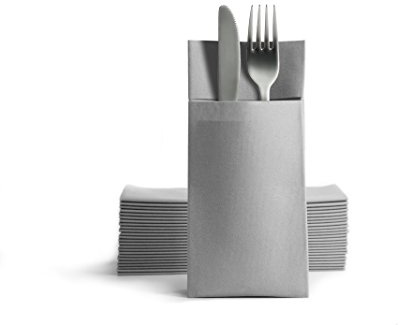 Alvotex Airlaid Besteckservietten 39x40cm 50/1 - GREY (397)