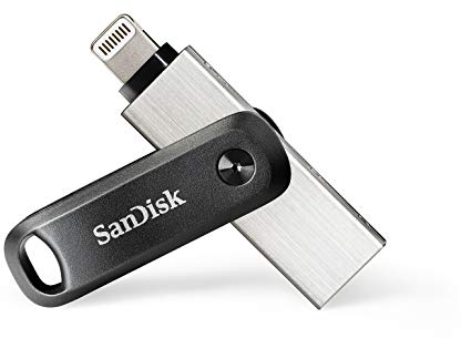 SanDisk iXpand Go Flash-Laufwerk iPhone Speicher 64 GB (iPad kompatibel, automatisches Backup, Schlüsselanhänger-Funktion, USB 3.0, iXpand App)