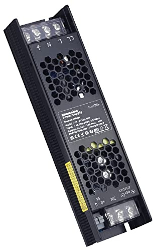 VARICART LED Trafo AC 230V zu 24V DC 2500mA 60W LED Treiber Dimmbar Elektronischer Niederspannung LED Transformator, Konstantspannung Schaltnetzteil - TRIAC & 0/1-10V, Kein Flimmern, Kein Rauschen