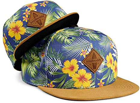 Soulbuddy Vater Sohn Baseball Cap Set – 2er Partnerlook Familie – Herren & Kinder Basecap – tolle Sommer Caps – Snapback Bundle – Papa Geschenk – One Size + 1 Kinder Cap Größe S, M oder L