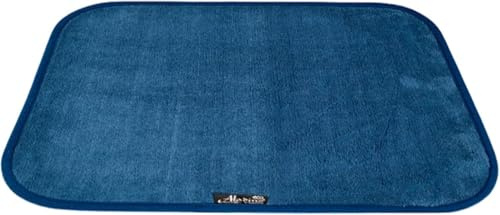 Aladino il tappeto Magico Zerbino Originale Interno/Esterno per Casa, Bagno & Cucina – Antiscivolo, Lavabile, Ultra Assorbente, Disponibile in diverse misure e colori, Made in Italy 43x60cm,Blu Notte
