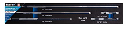 Blue Spot Tools 5 Piece Extra Long 3/8 Extension Bar Set (EVA Foam)