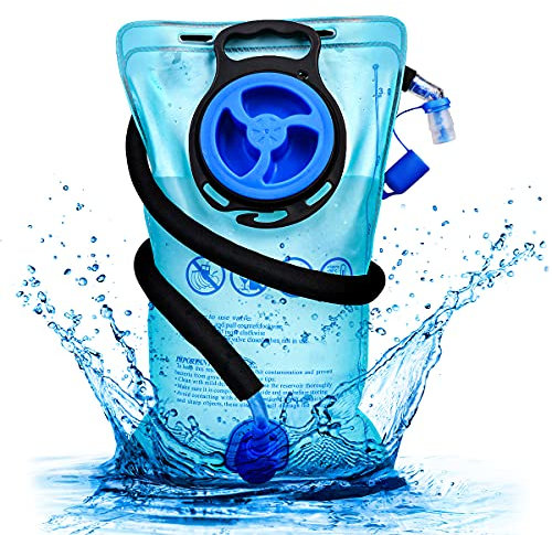 Mothybot Trinkblase, 3 l, 2 l, 1,5 l, verbesserte auslaufsichere 1,5 l, 3 Liter Wasserbehälter für die meisten TrinkrucksackErsatz mit SchnellverschlussIsolierschlauch und automatischer Abschaltung