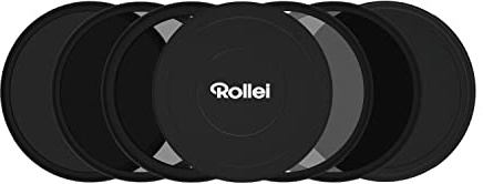 Rollei F:X Pro Magnetische ND Rundfilter Set 62mm mit ND8+ND64+ND1000+CPL | Neutralfilter mit Magnetischen Basisring & Kappe zum leichten Transport Wetterfestes Graufilter Set für Langzeitbelichtung