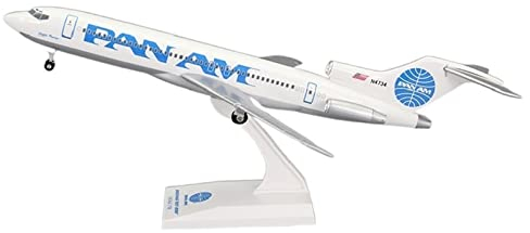 Finished Model Aircraft 1/150 Scale Pan Am For B727-200 Anjie Abs Material Simulation Airliner Model Souvenir Ornaments Replica airplane Model (Color : Pan Am) good