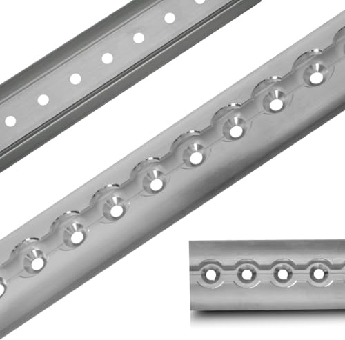 LOADCARE Airlineschiene Halbrund Aluminium gebohrt – Zurrschiene 1 m / 1,5 m / 2 m – Zurrleiste für Camper, PKW, LKW, Anhänger – stabil & hochwertig verarbeitet (4, 1,5m)